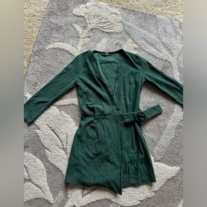 Green Skort Romper, Bershka